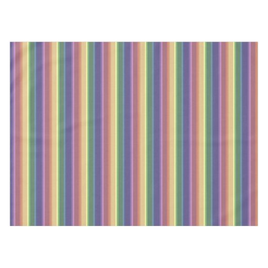 Geringe Regenbogenstreifen Tischdecke (Vorderseite (Horizontal))