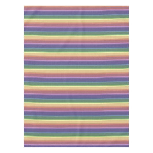 Geringe Regenbogenstreifen Tischdecke (Vorderseite)