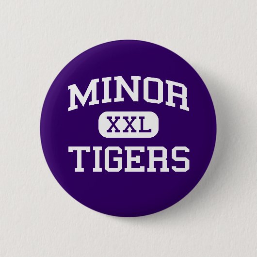 Geringe - Tiger - Highschool - Adamsville Alabama Button (Vorderseite)