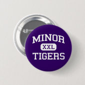 Geringe - Tiger - Highschool - Adamsville Alabama Button (Vorne & Hinten)