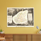 Geringere Alpen Leinwanddruck (Insitu (Wohnzimmer))