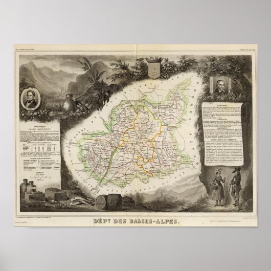 Geringere Alpen Poster (Vorne)