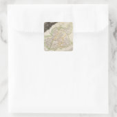 Geringere Alpen Quadratischer Aufkleber (Tasche)