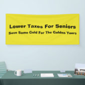 Geringere Steuern für Senioren Banner (Messe)
