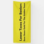 Geringere Steuern für Senioren Banner (Vertikal)