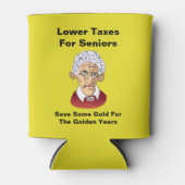 Geringere Steuern für Senioren Dosenkühler (Vorderseite)