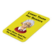 Geringere Steuern für Senioren Magnet (Linke Seite)