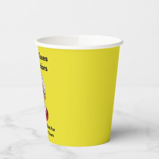 Geringere Steuern für Senioren Pappbecher (Links)