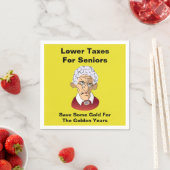 Geringere Steuern für Senioren Serviette (Beispiel)