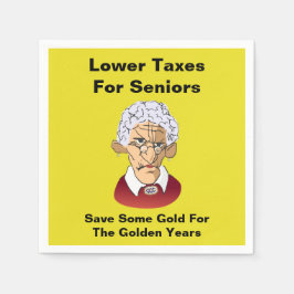 Geringere Steuern für Senioren Serviette