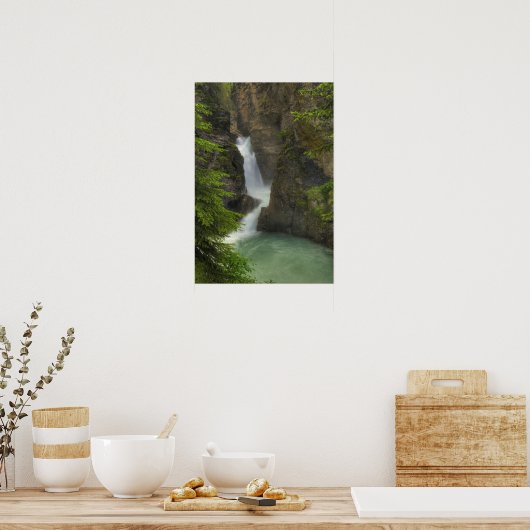 Geringere Wasserfälle, Johnston Canyon Poster (Küche)