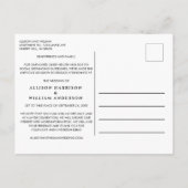 Geringeres Update für Hochzeiten Ankündigungspostkarte (Rückseite)