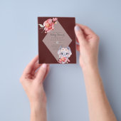 GERINGES BUDGET Elephant BABY MIRL SHOWI laden ein Flyer (Gruppe)