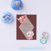 GERINGES BUDGET Elephant BABY MIRL SHOWI laden ein Flyer (Einzeln)