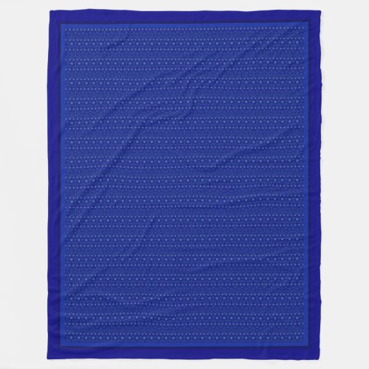 Geringes Filigret über Cobalt Blue Fleece Blanket (Vorderseite)