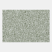 Geringes geometrisches Muster Geschenkpapier Set (Vorderseite 3)