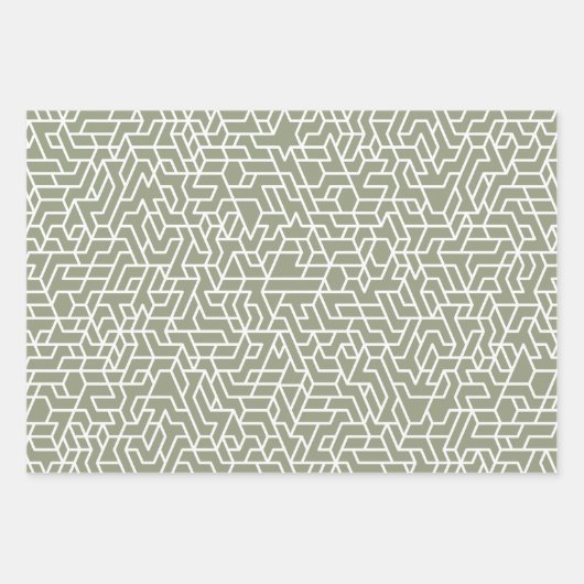 Geringes geometrisches Muster Geschenkpapier Set (Vorderseite 2)