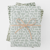 Geringes geometrisches Muster Geschenkpapier Set (Beispiel)