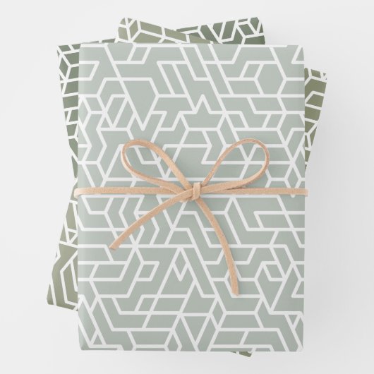 Geringes geometrisches Muster Geschenkpapier Set (Beispiel)