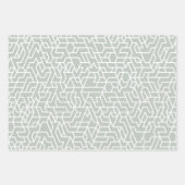 Geringes geometrisches Muster Geschenkpapier Set (Vorderseite)