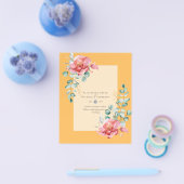 GERINGES HAUSHALT Weiße Rosen SPAREN DIE DATEN Mod Flyer (Einzeln)
