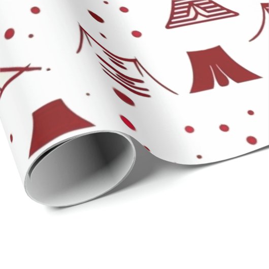 Geringes minimales Testdesign Geschenkpapier (Rolleneckpunkt)