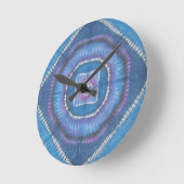 Geringfügige Gefärbte Krawatte Runde Wanduhr (Winkel)