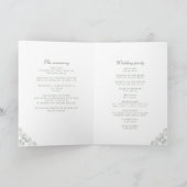 Geringfügige grüne Vintage Rahmen Elegante Script- Programm (Innenseite)