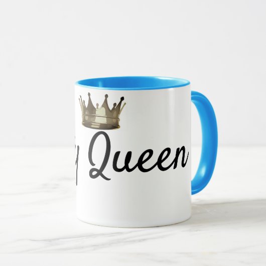 Geringfügige Königin-Tasse Tasse (VorderseiteRechts)