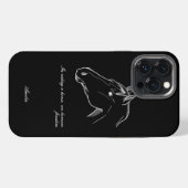 Geringfügige Linienführung iPhone Hülle (Rückseite (Horizontal))