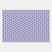 Geringfügige sechseckige Sterne geometrisch Geschenkpapier Set (Vorderseite 2)