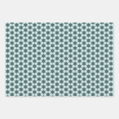 Geringfügige sechseckige Sterne geometrisch Geschenkpapier Set (Vorderseite)