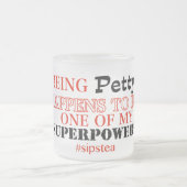 Geringfügige Supermacht Mattglastasse (Mittel)