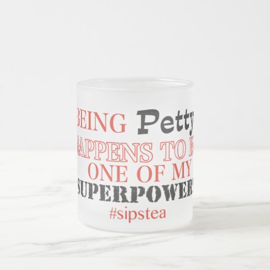 Geringfügige Supermacht Mattglastasse (Mittel)