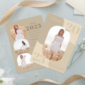 Geringfügiger Abschluss für geometrisches Foto Einladung