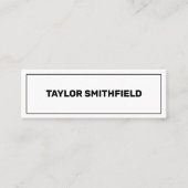 Geringfügiger geometrischer Beruflich Mini Visitenkarte (Vorderseite)