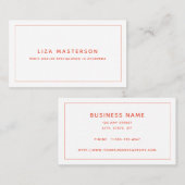 Geringfügiger Orangen-Alternativmedikament Visitenkarte (Vorne/Hinten)