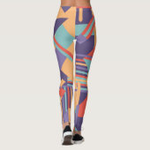 Geringfügiges künstlerisches Design geometrischer  Leggings (Rückseite)