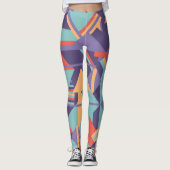 Geringfügiges künstlerisches Design geometrischer  Leggings (Vorderseite)