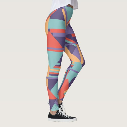Geringfügiges künstlerisches Design geometrischer  Leggings (Rechts)
