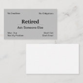 Geringschätzung der Rentabilitätsschwelle Visitenkarte (Vorne/Hinten)