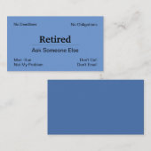 Geringschätzung der Rentabilitätsschwelle Visitenkarte (Vorne/Hinten)