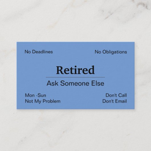 Geringschätzung der Rentabilitätsschwelle Visitenkarte (Vorderseite)