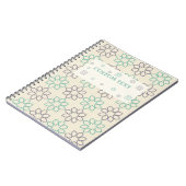 Geringste geometrische Fliesen mit eigenen Titeln Notizblock (Linke Seite)