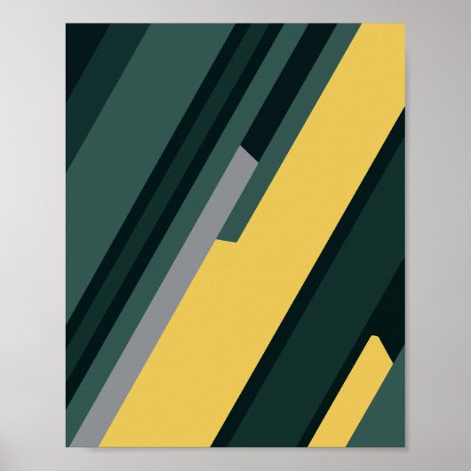 Geringste geometrische Streifen Poster (Vorne)
