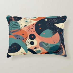 Geringstes Abstraktes Nahtloses Muster - Geometris Dekokissen