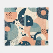 Geringstes Abstraktes nahtloses Muster - Geometris Fleecedecke (Vorderseite (Horizontal))