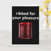 Gerippt zu Deinem Vergnügen, gerippte Cranberry-Sa Karte (Gelbe Blume)