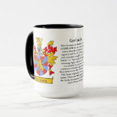 Gerlach Familien-Wappen Tasse (Vorderseite Links)