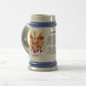 Gerlach Familienwappen Stein Bierglas (Vorderseite Links)